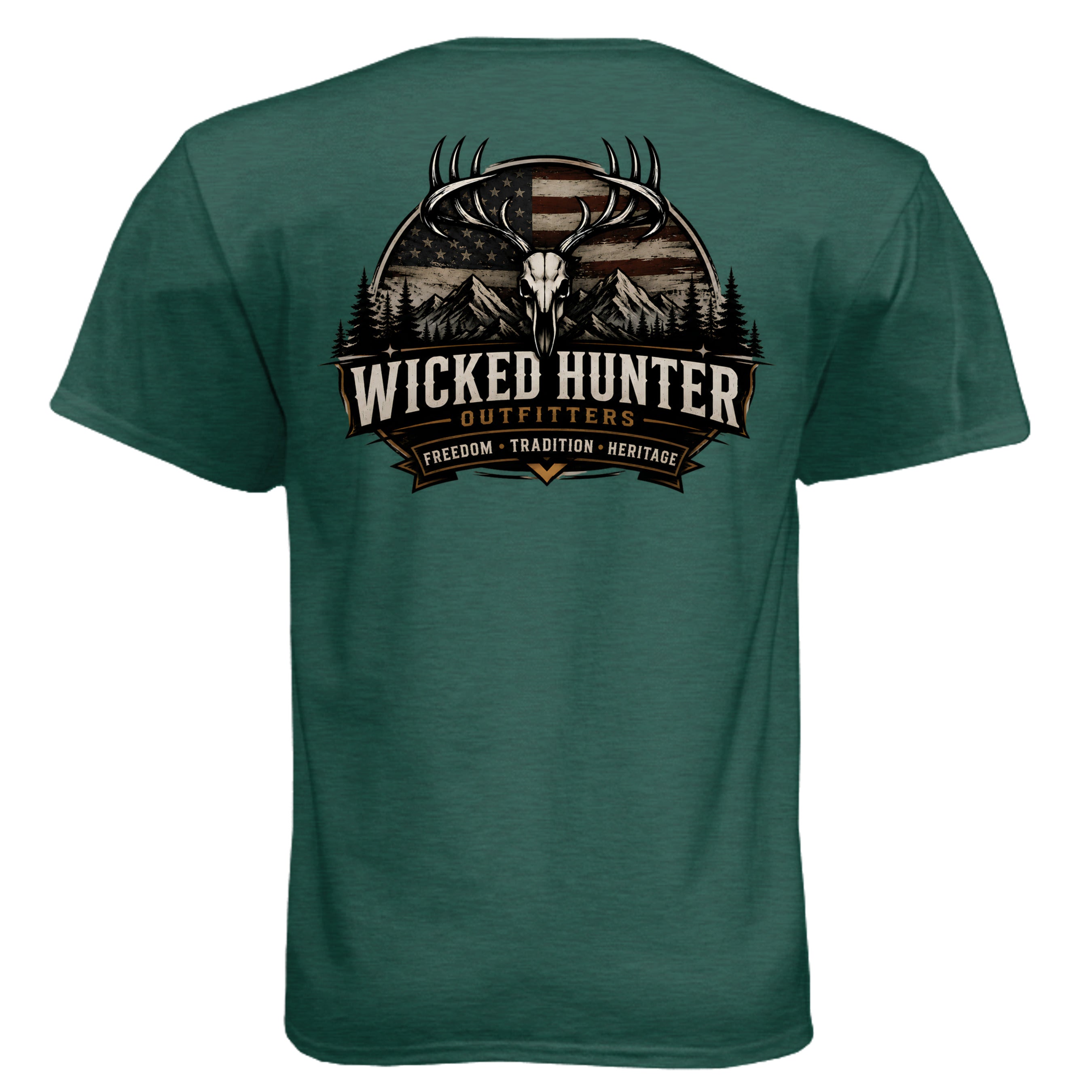 Heather Forest Green - N6210 - BACK