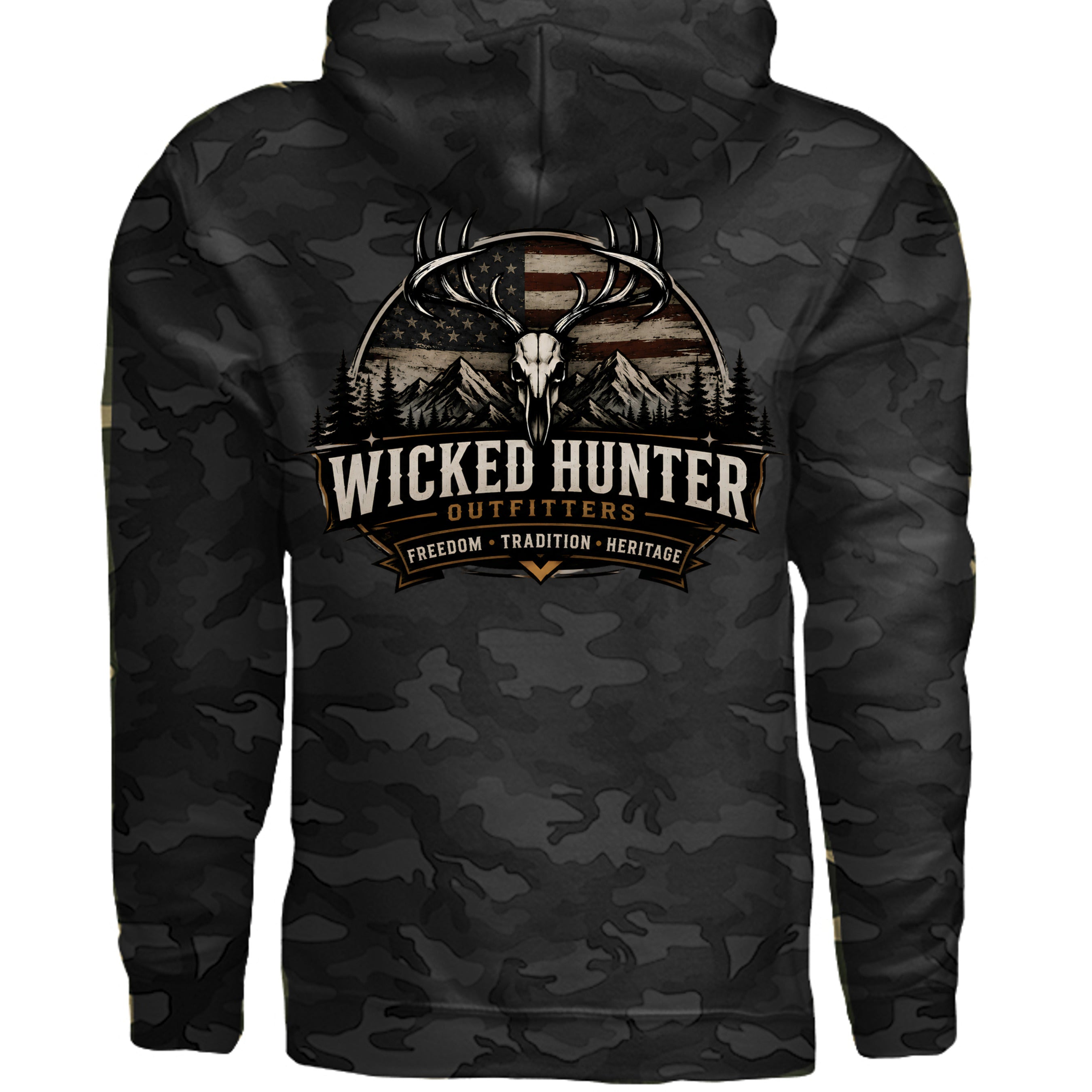 Black Camo - IND4000 - BACK